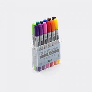 Pennarelli COPIC ricaricabile Ciao 12 Colori Starter Pellegrini Brera Milano