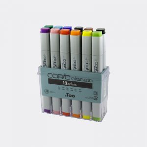 pennarelli COPIC ricaricabile Classic 12 Colori Basic Pellegrini-Brera Milano