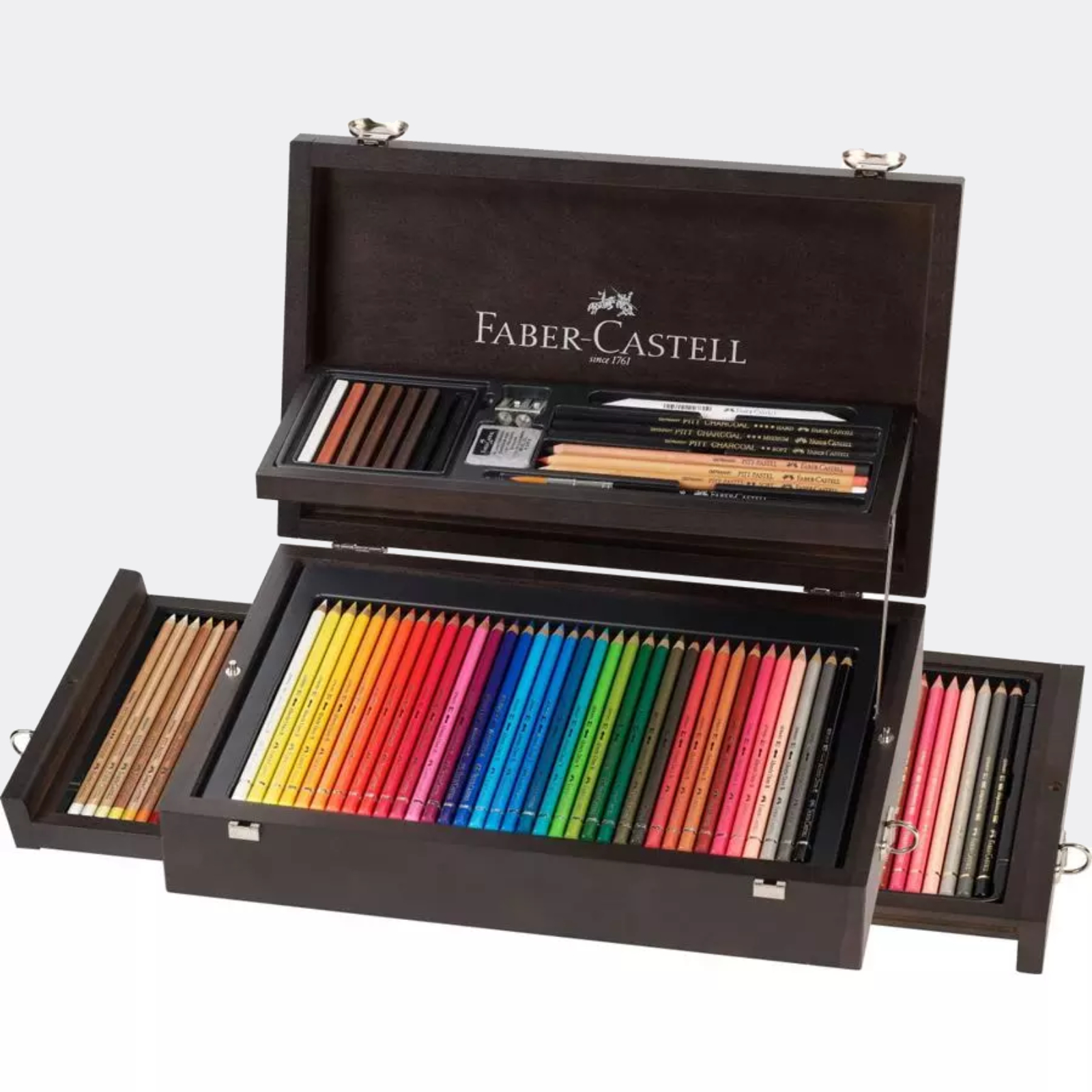 Valigetta in legno Collection Faber-Castell - Pellegrini Brera - La Bottega  d'Arte di Milano