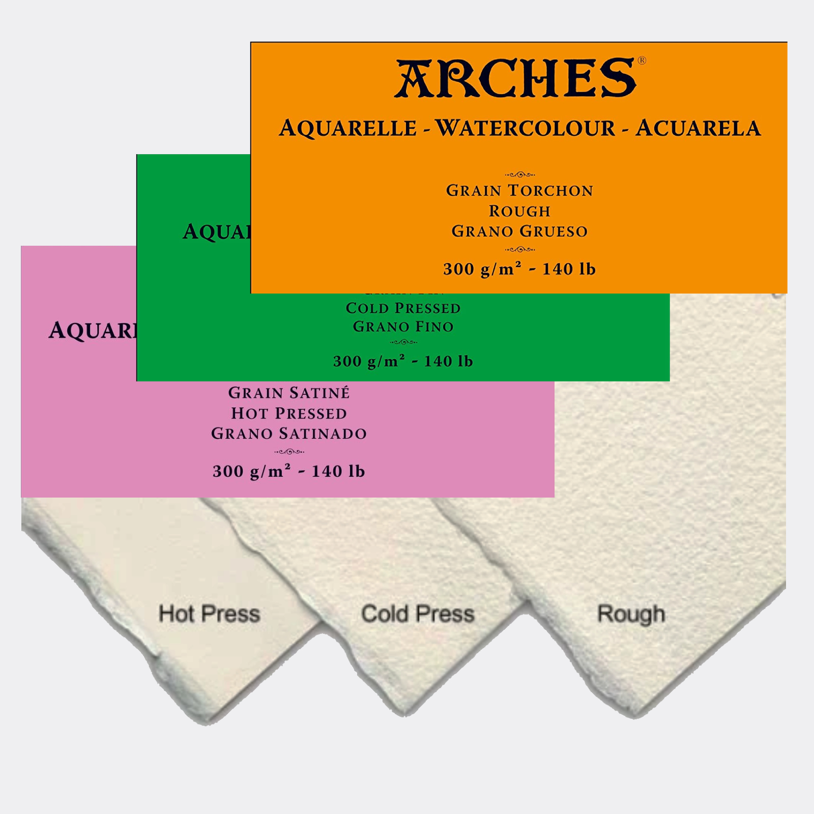 Blocchi Carta per Acquerello Arches Grana Grossa 12fg. BLOCCHI ARCHES  14,8x21cm 12 fogli 300 gr.