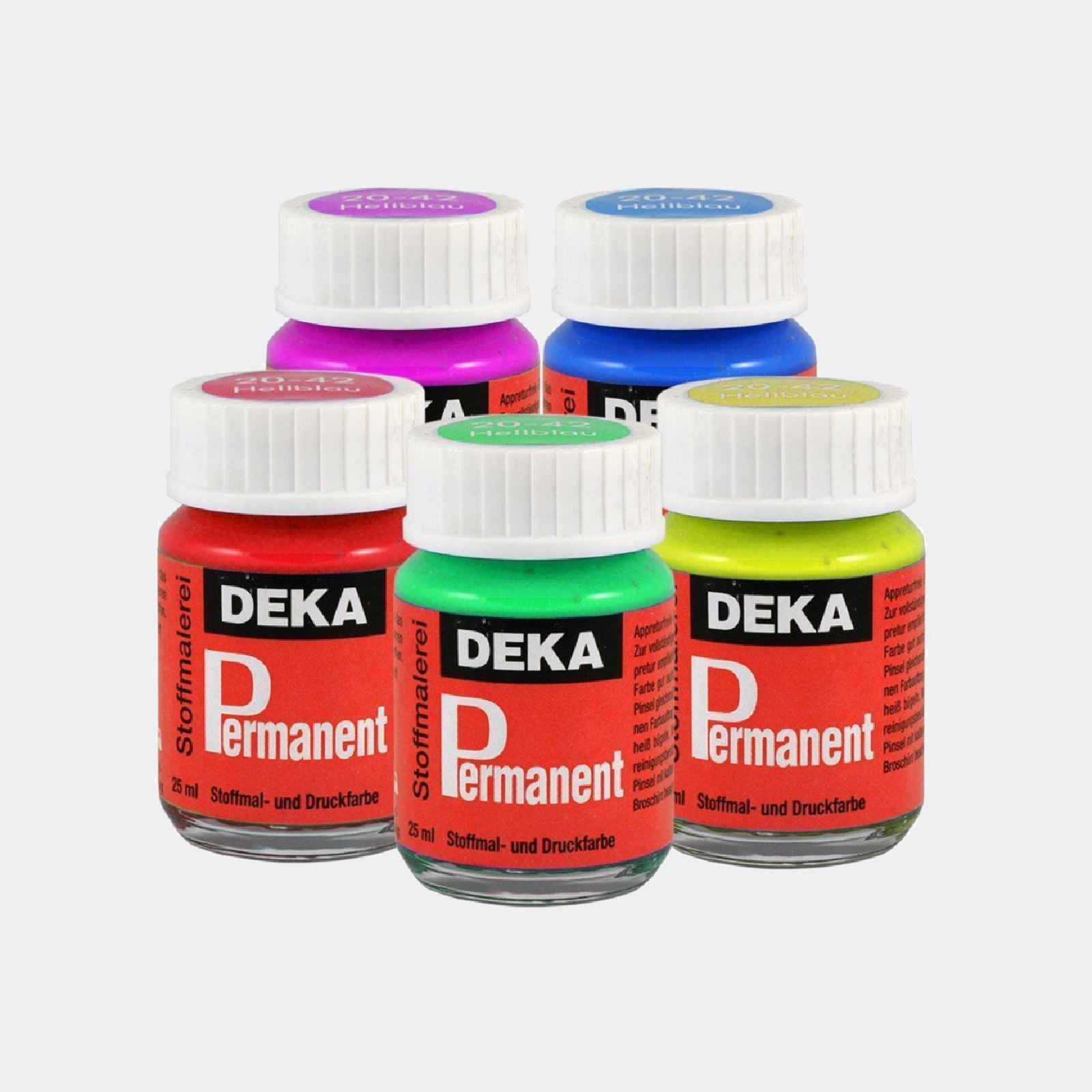 DEKA-Permanent, Classico colore per dipingere su stoffe chiare da 25ml -  Pellegrini Brera - La Bottega d'Arte di Milano