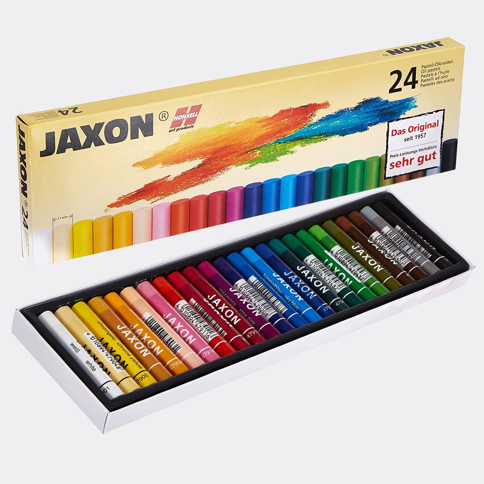 Confezione cartone 24 Pastelli a olio Jaxon - Pellegrini Brera - La Bottega  d'Arte di Milano