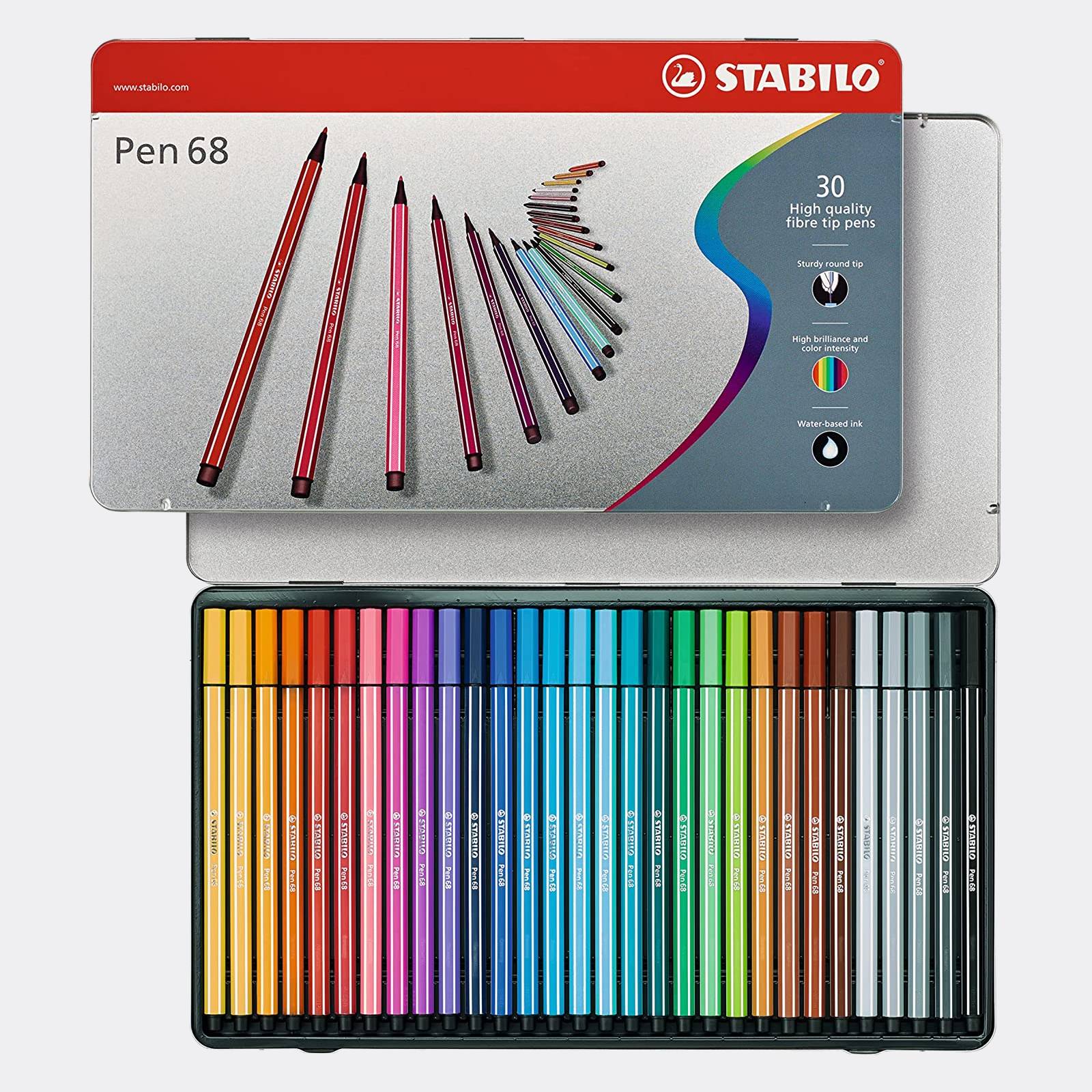 Tratto Pen Collezione 10 Colori in Scatola di Metallo (Idea Regalo)