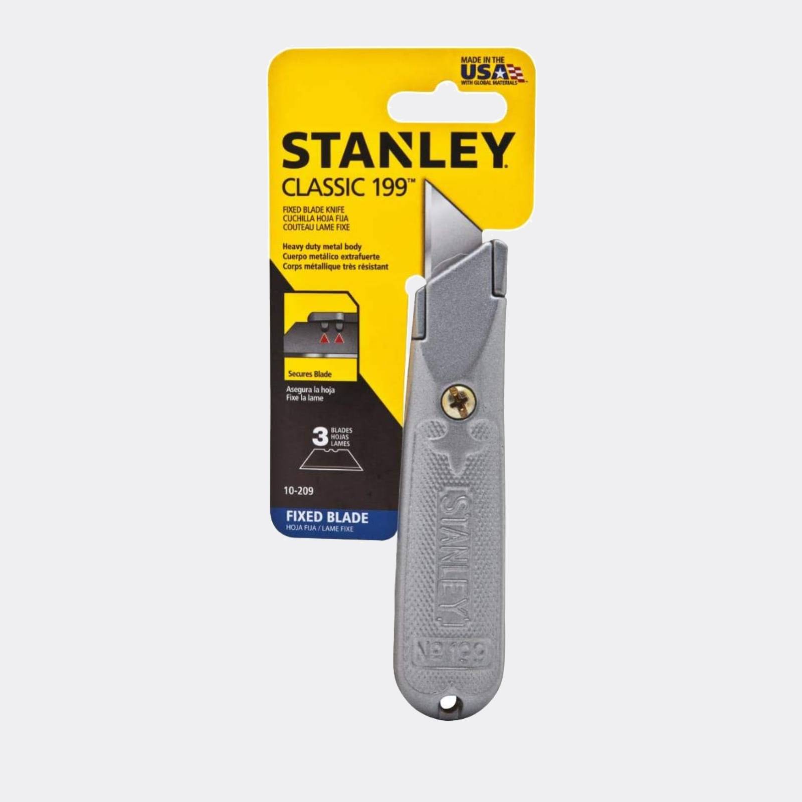 Coltello professionale Stanley Classic 199 con lame - Pellegrini Brera - La  Bottega d'Arte di Milano