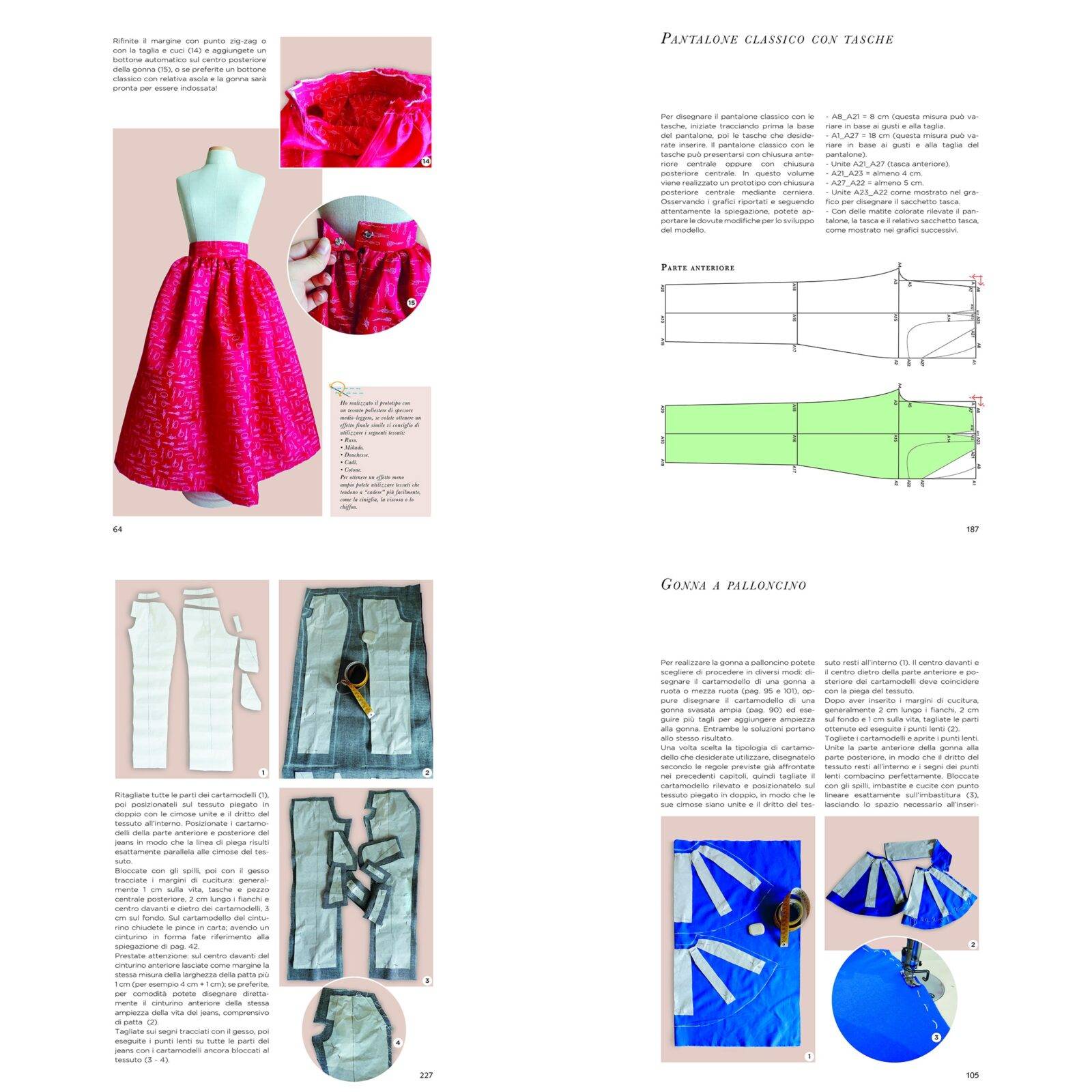 Gonne e pantaloni. Dal cartamodello alla realizzazione pratica